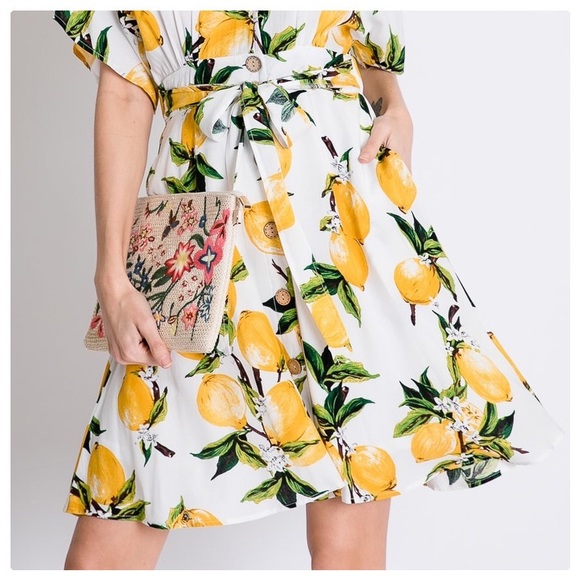 Delilah Loves Lemons Botanical Dress - Picture 4 of 8